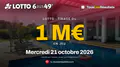 Lotto : huit tirages sans gagnant, 1 million d'euros en jeu ce mercredi