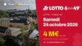 Lotto du samedi 24 octobre 2026 : 4 M€ en jeu, tirage à 19:25