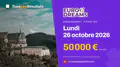 EuroDreams du lundi 26 octobre 2026 : 50 000 € en jeu, tirage à 20:45
